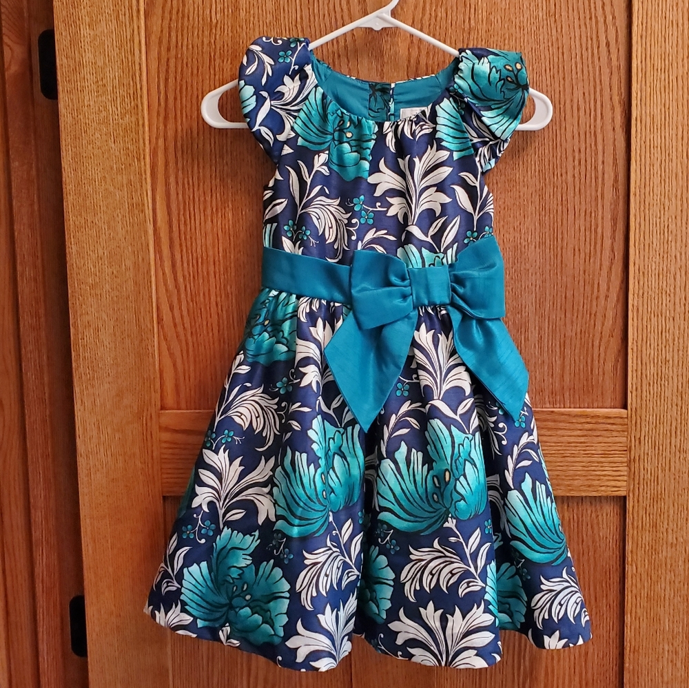 Gymboree Size 6 Girl's Blue/Teal Party Dress